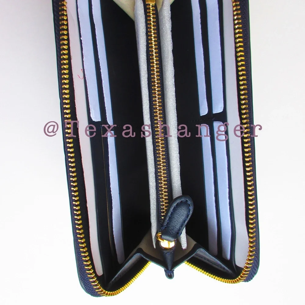 NWT Lauren Ralph Lauren Polka Dot Debossed Leather Continental Wallet - Picture 9 of 10